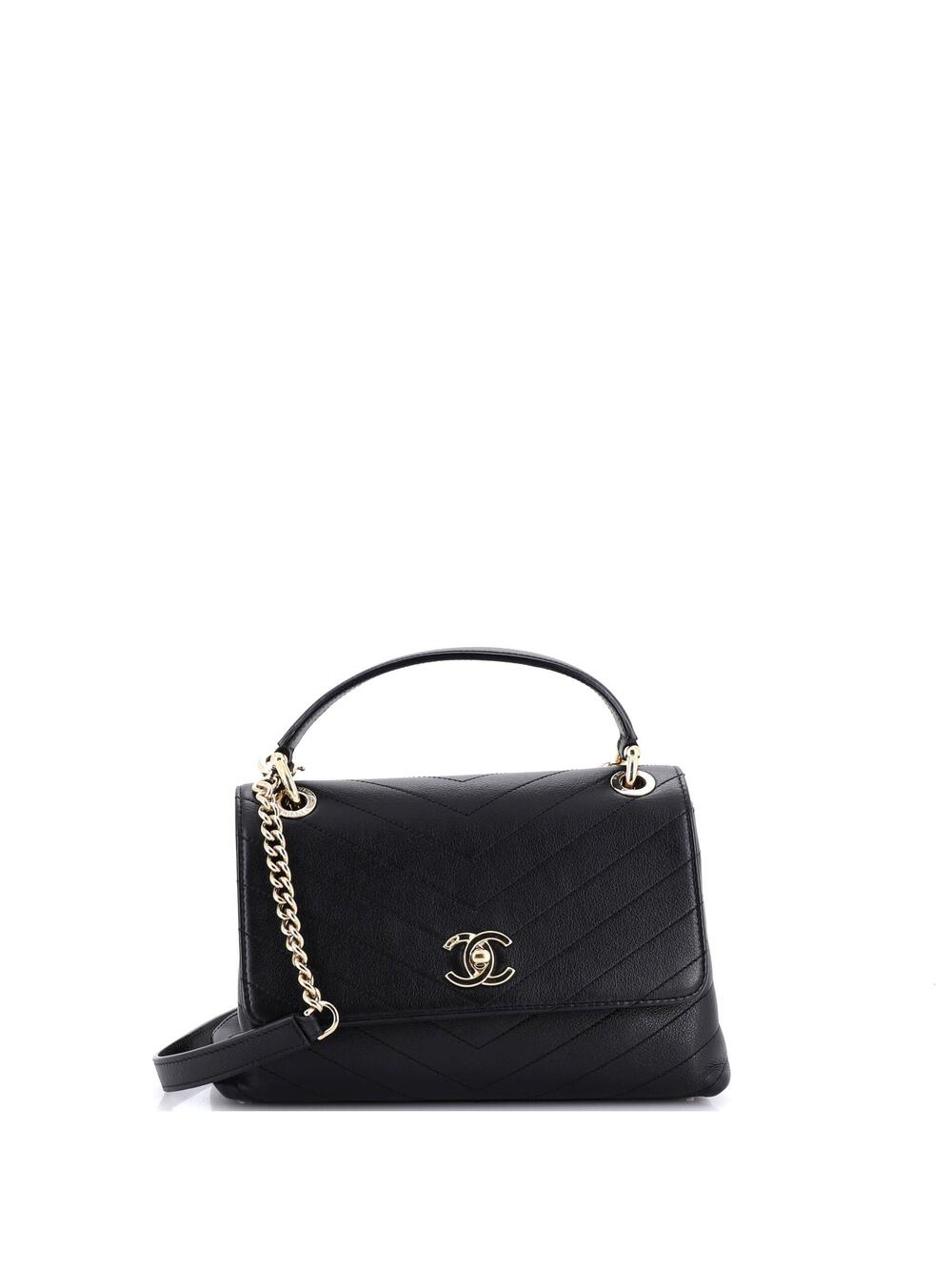 Chanel Chevron Chic Top Handle Bag #279541C36B
